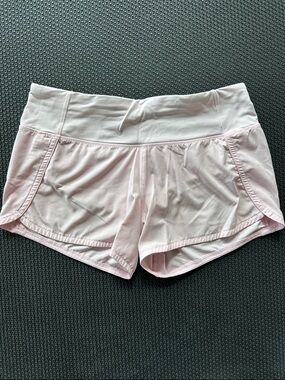lululemon Speed Up 4” Pale Pink Shorts